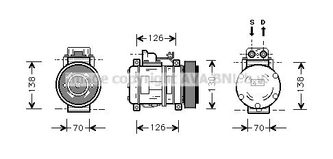 AVA QUALITY COOLING Kompressor,kliimaseade MSK054